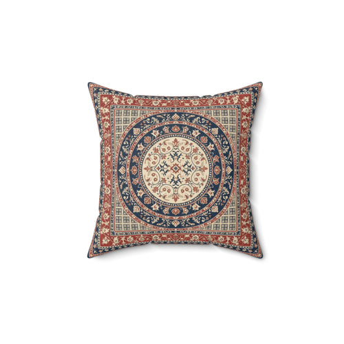 Bohemian Medallion Throw Pillow — Vintage-Inspired Decorative Cushion
